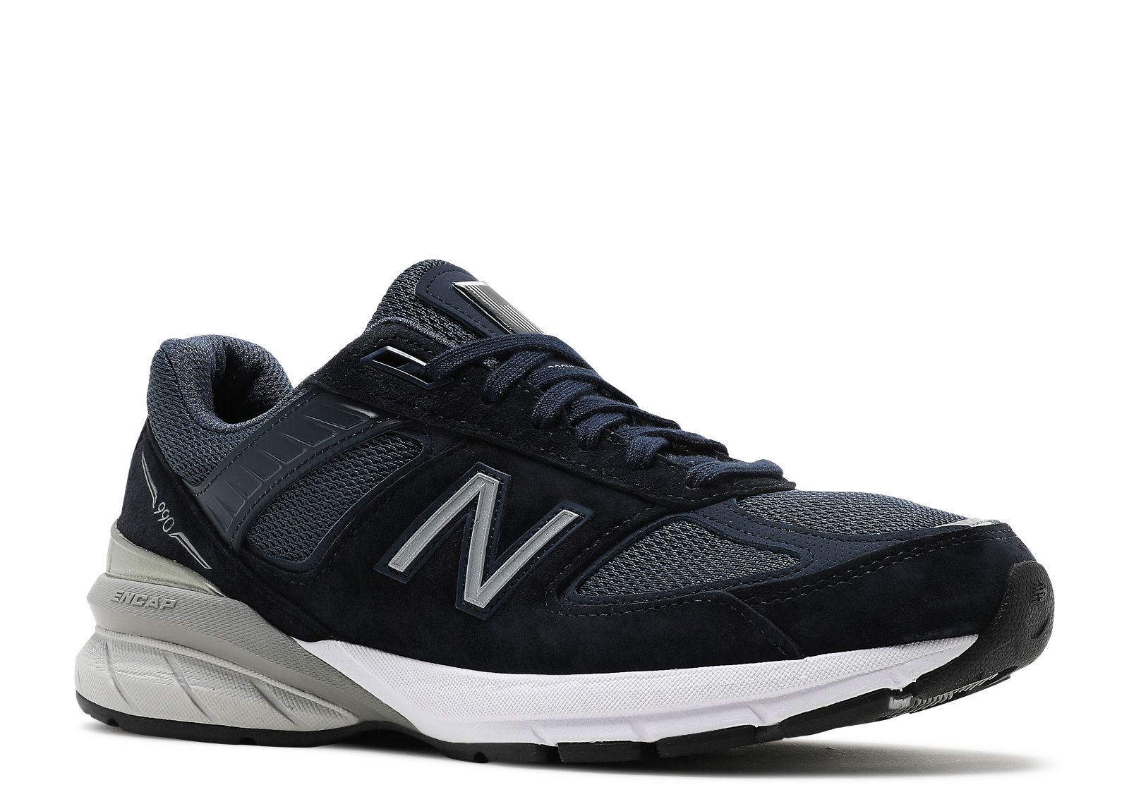 New Balance Wmns 990v5 Made in USA Wide 'Navy Silver'