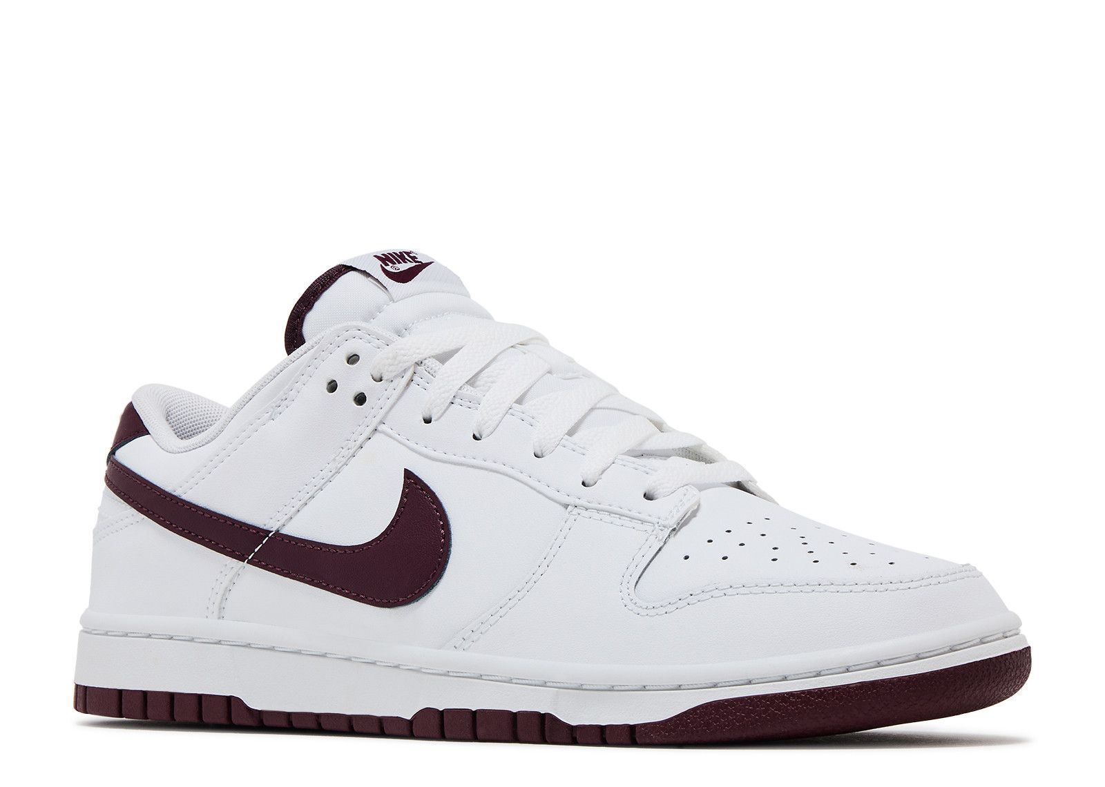 Dunk Low 'White Night Maroon'