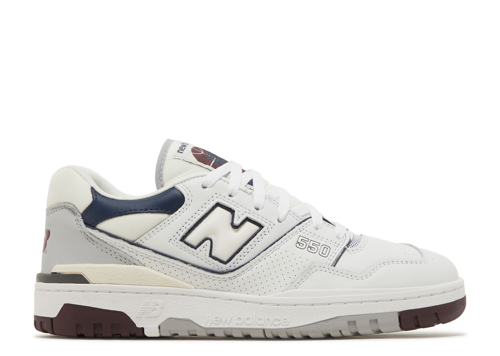 New Balance 550 'White Indigo Burgundy'