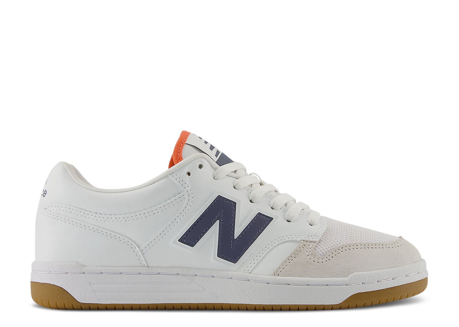 New Balance 480 'White Dark Arctic Grey Gulf Red'