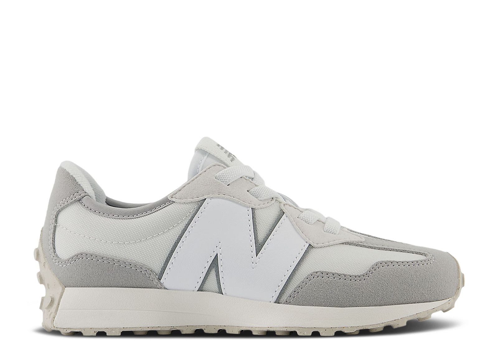 New Balance 327 Bungee Lace Little Kid Wide 'Reflection White'