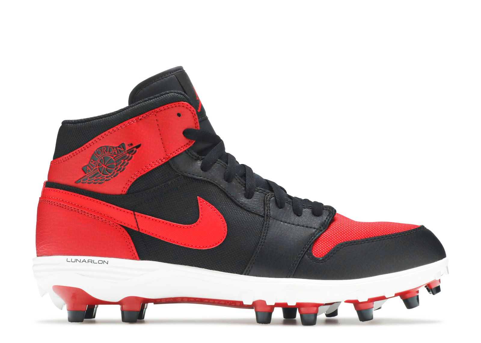 Jordan 1 Mid TD Cleat 'Bred'