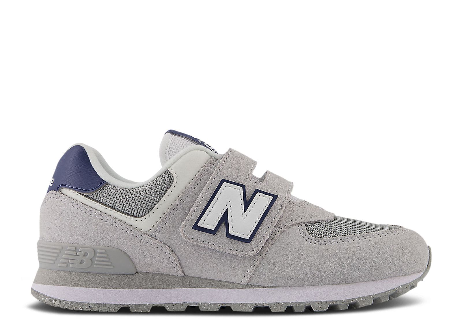 New Balance 574 Hook & Loop Little Kid Wide 'Brighton Grey Navy'