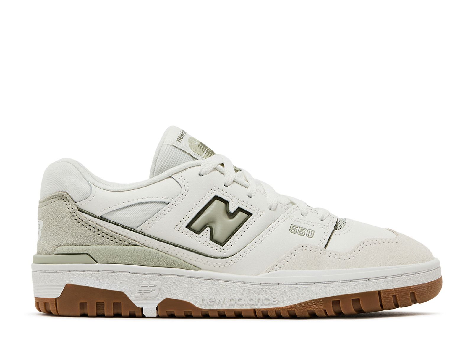 New Balance 550 Big Kid 'White Olive Gum'