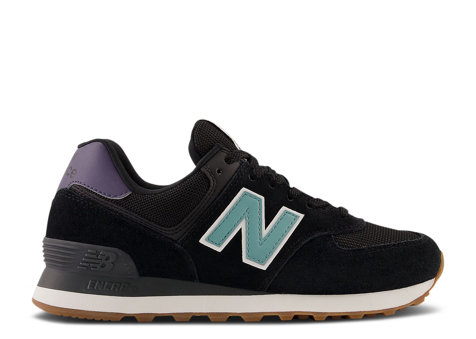 New Balance Wmns 574 'Black Faded Teal'