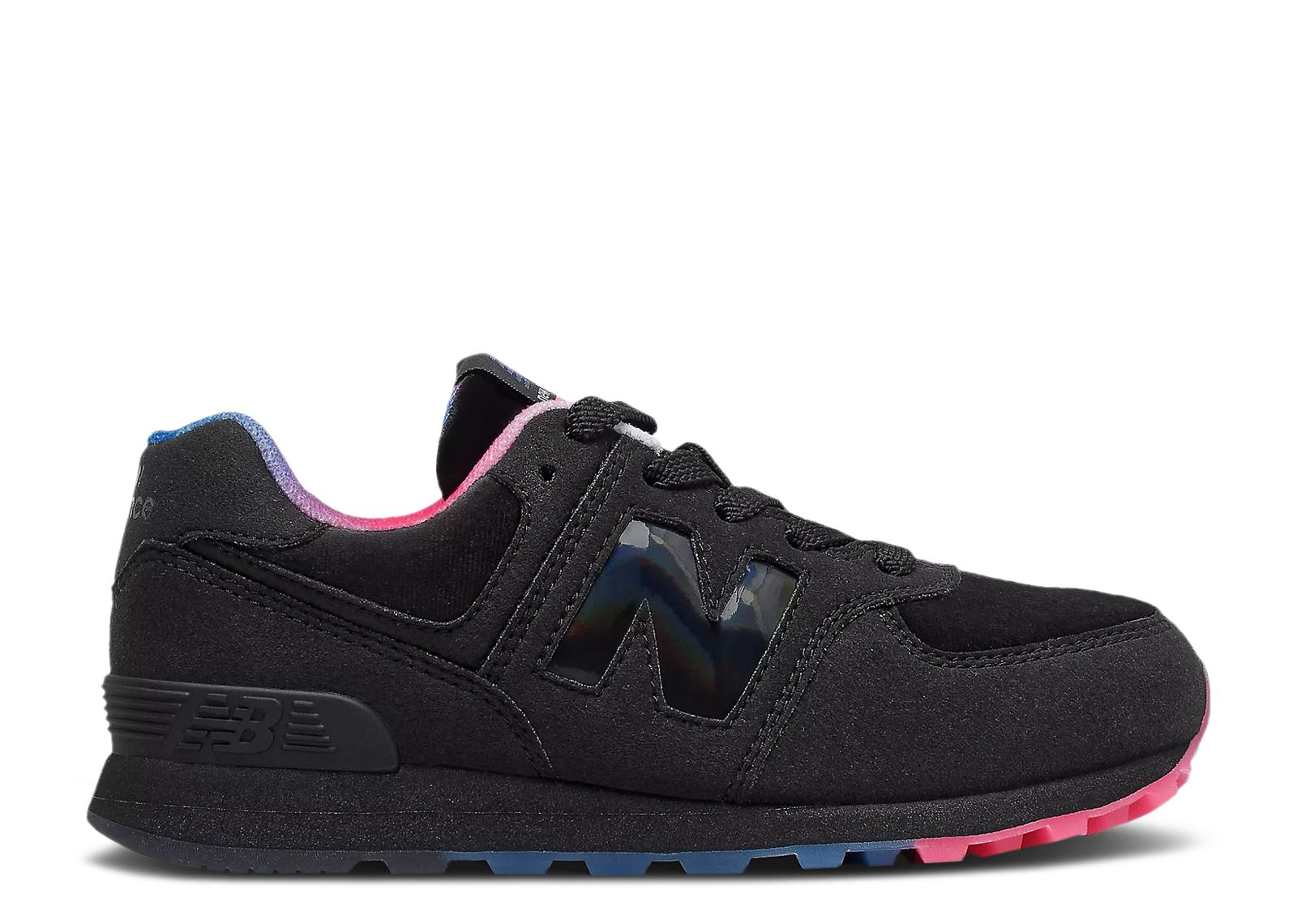New Balance 574 Little Kid 'Black White'