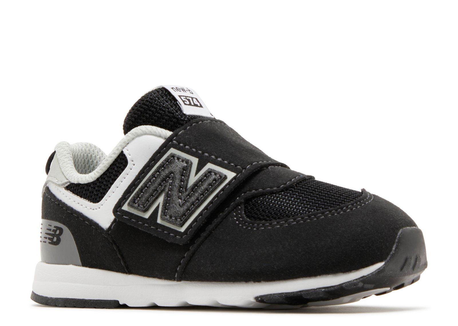 New Balance 574 New-B Hook & Loop Toddler Wide 'Black White'