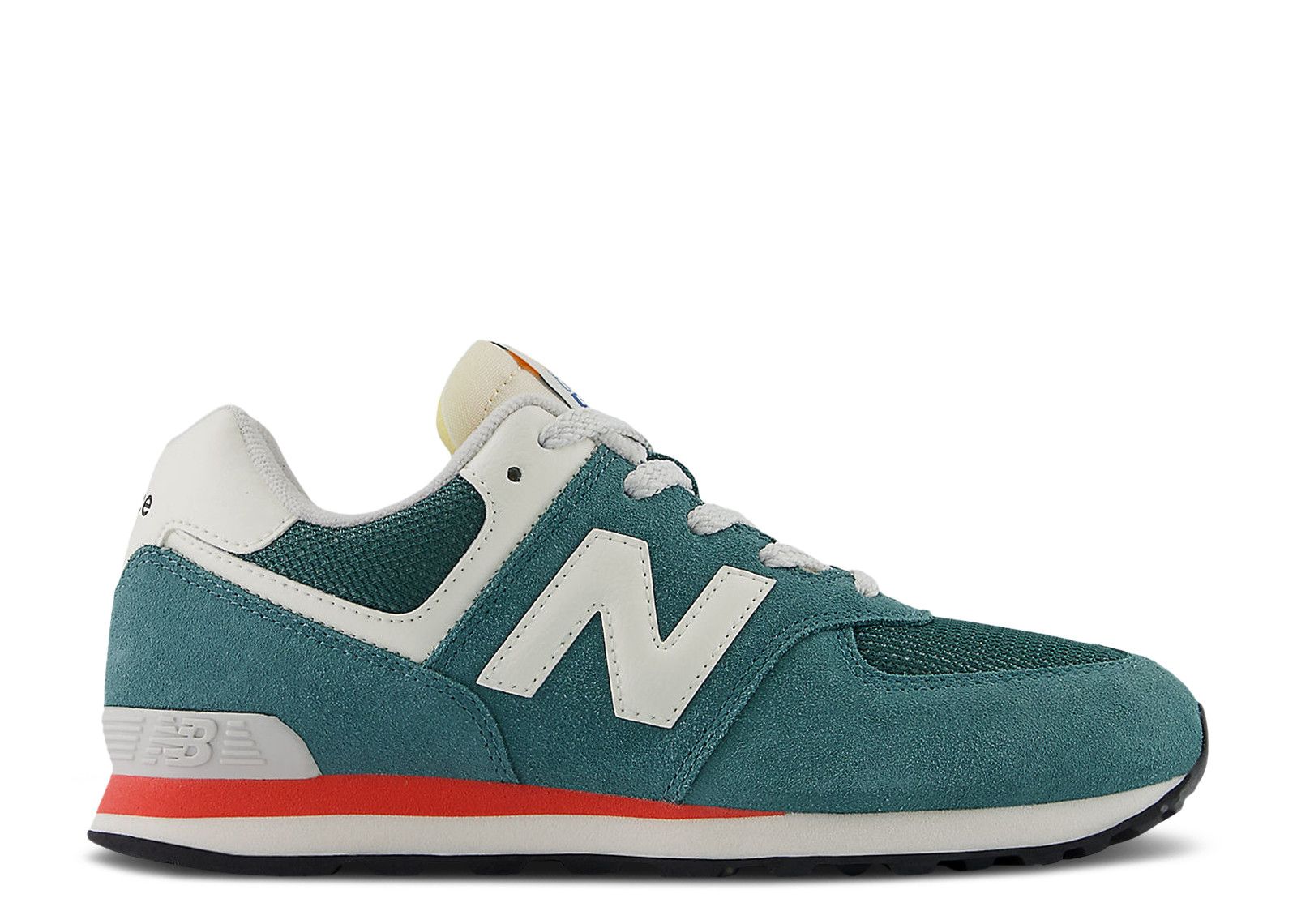 New Balance 574 Big Kid 'New Spruce Blast Red'