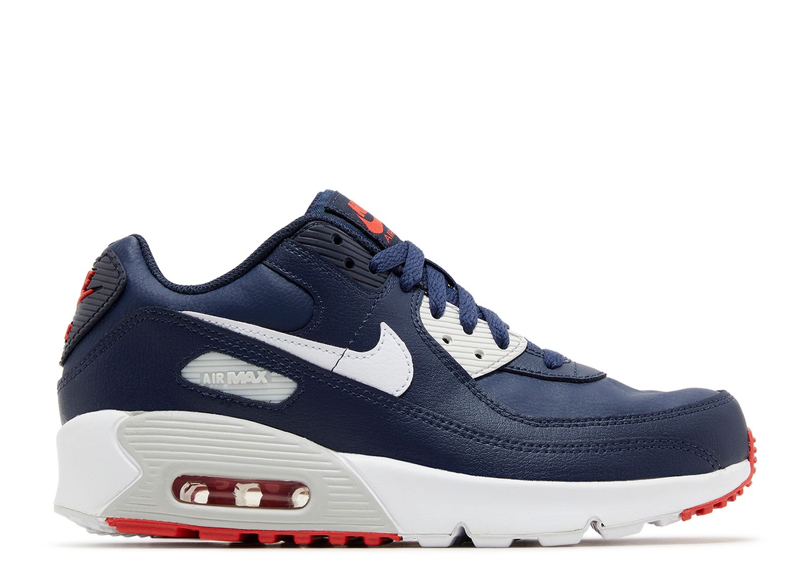 Air Max 90 Leather GS 'Obsidian Track Red'