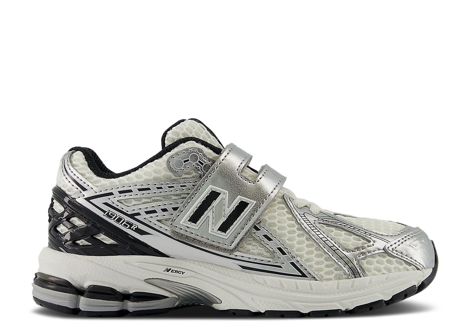 New Balance 1906R Hook & Loop Little Kid Wide 'Silver Metallic Black'