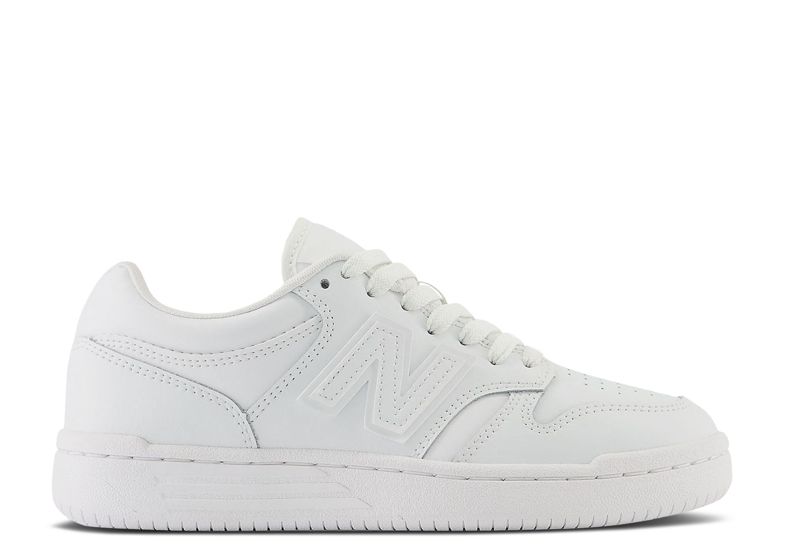 New Balance 480 Big Kid 'Triple White'