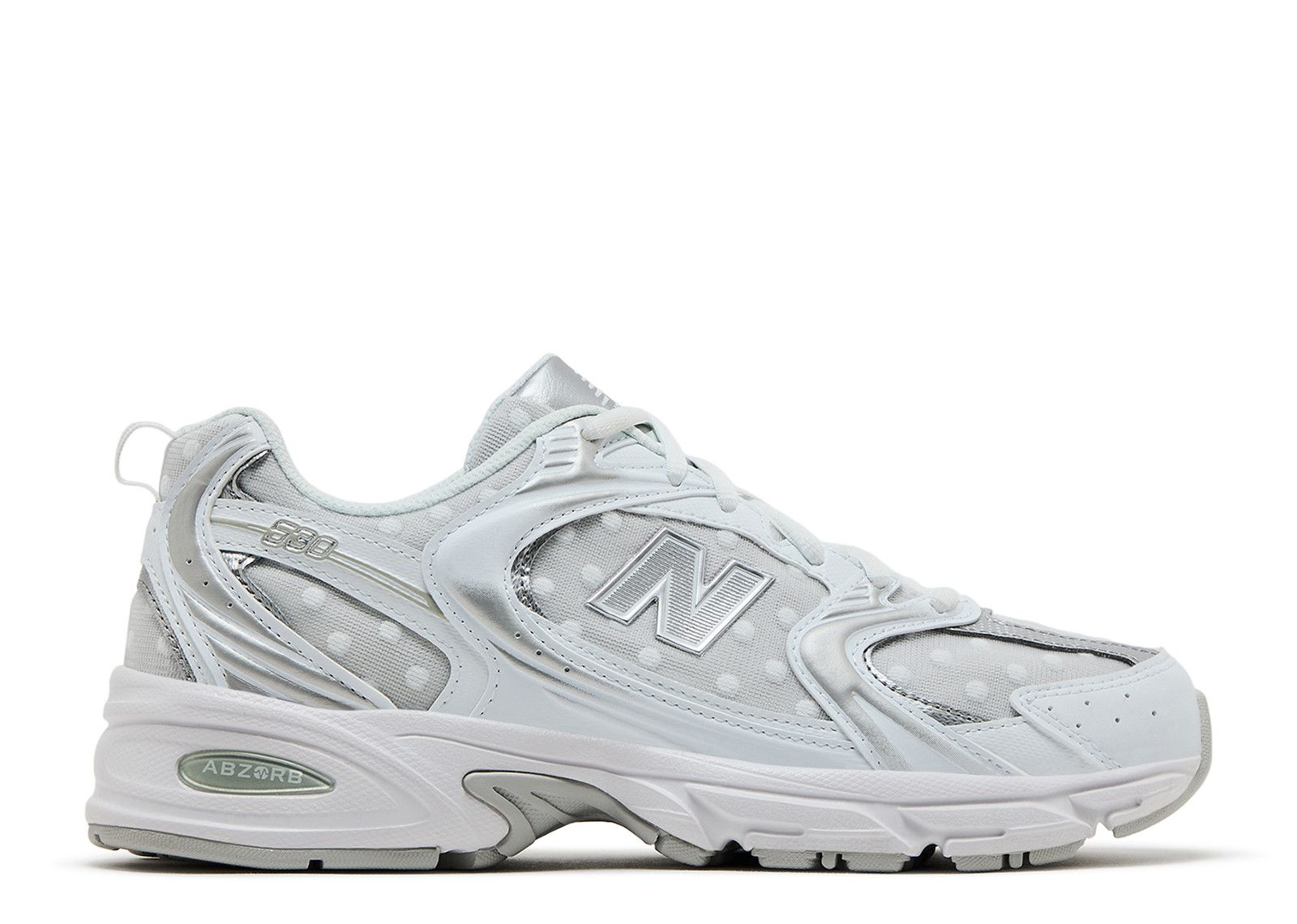 New Balance 530 'White Silver Metallic Polka Dots'