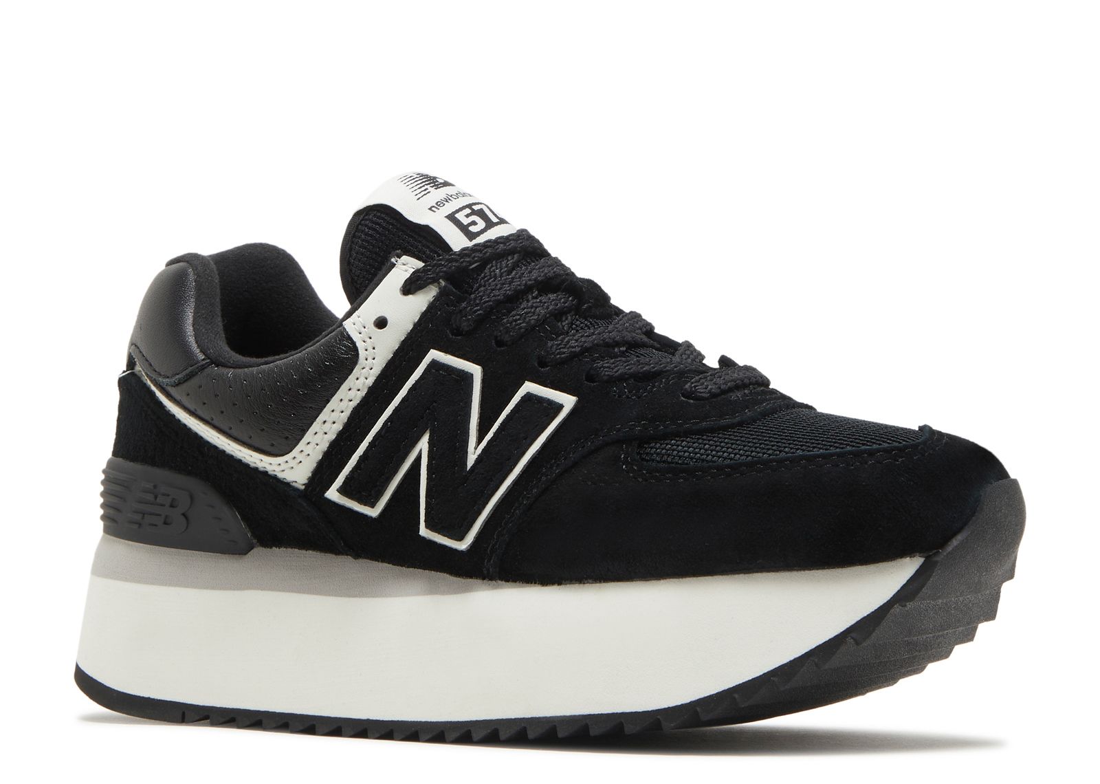 New Balance Wmns 574+ 'Black White'
