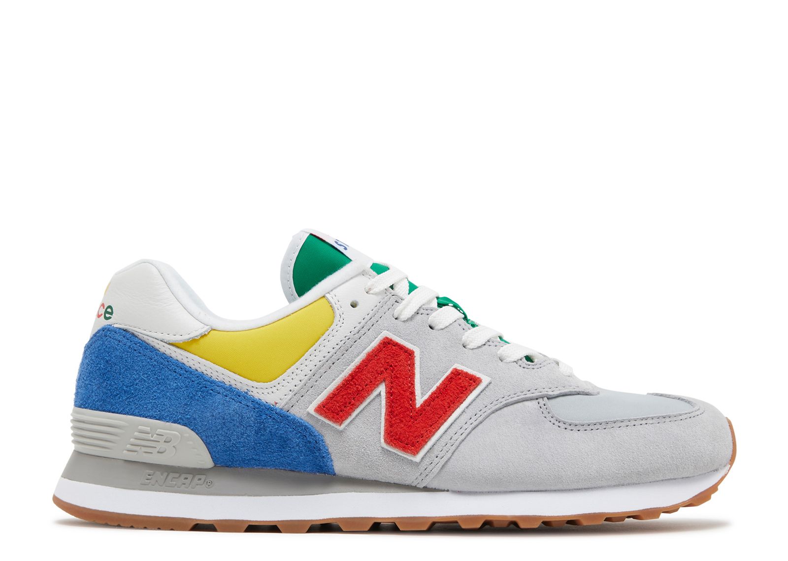 New Balance STAUD x 574 'Rain Cloud Team Red'