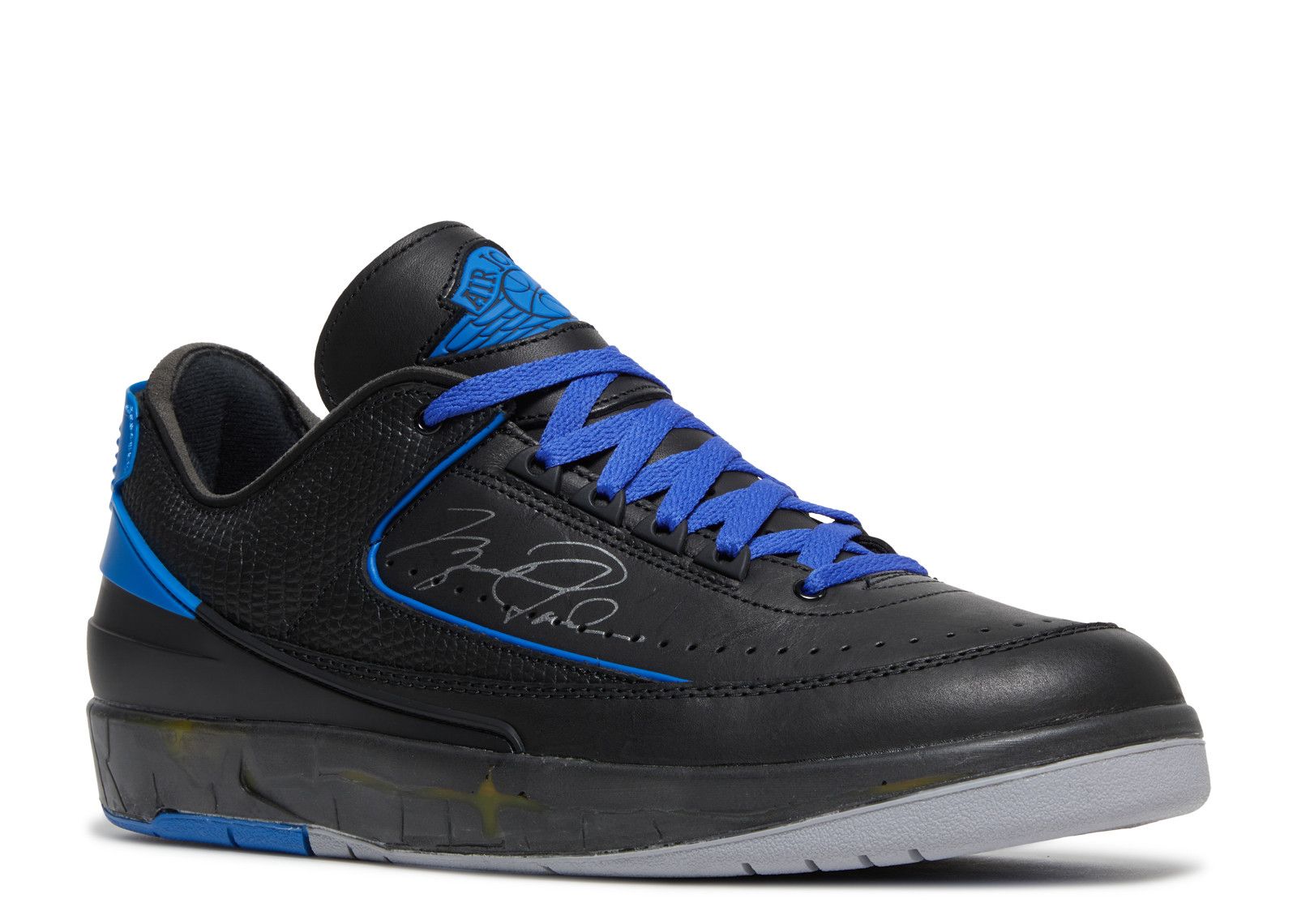 Off-White x Jordan 2 Retro Low SP 'Black Varsity Royal'