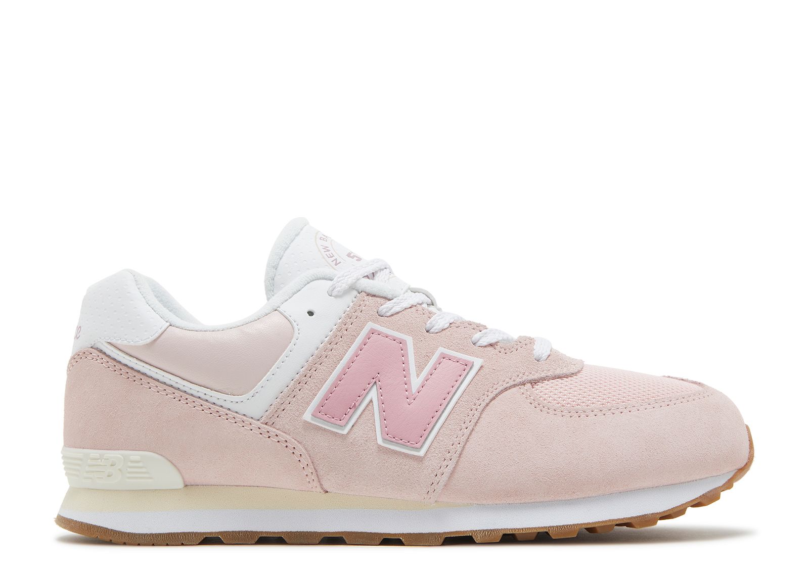 New Balance 574 Big Kid Wide 'NB Athletics - Crystal Pink'