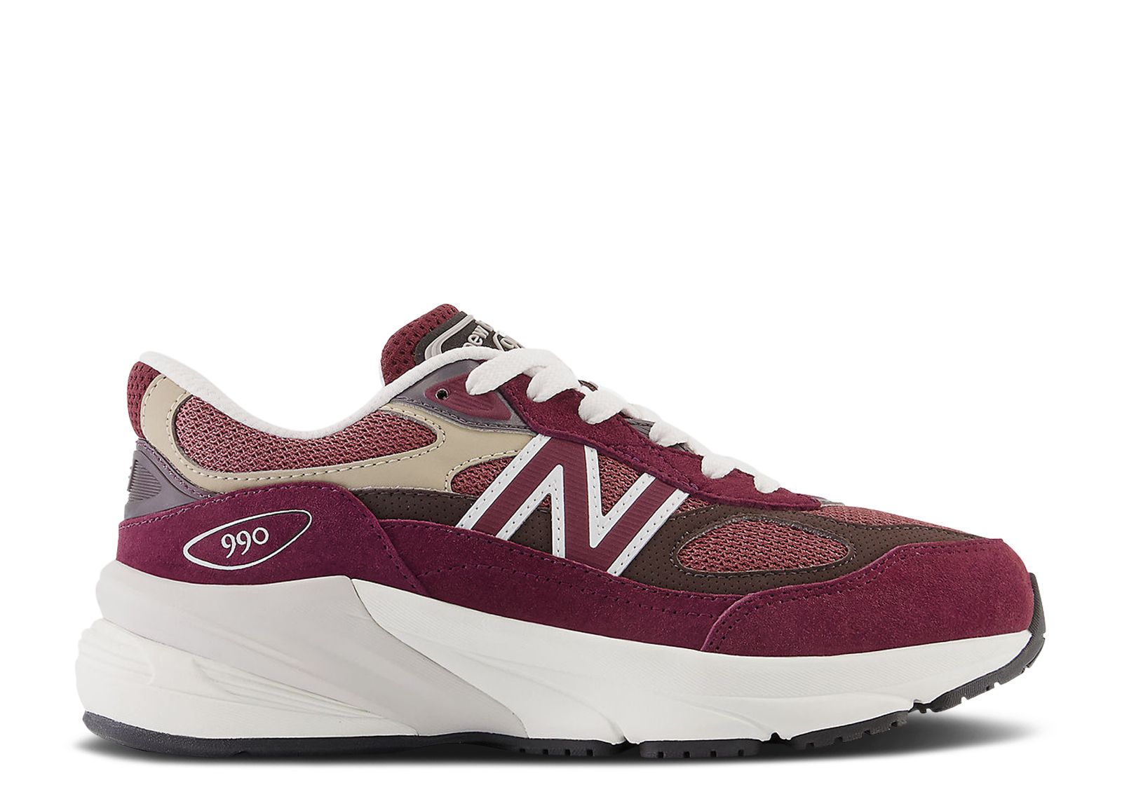 New Balance Teddy Santis x 990v6 Little Kid 'Burgundy Tan'