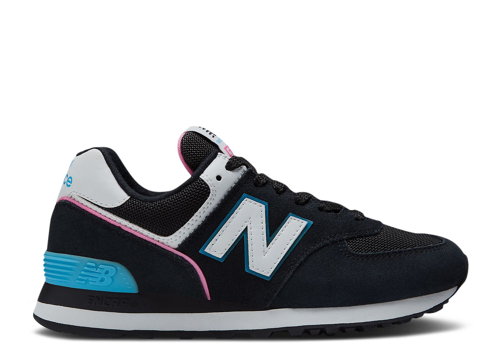 New Balance Wmns 574 'Black Vibrant Sky Pink'