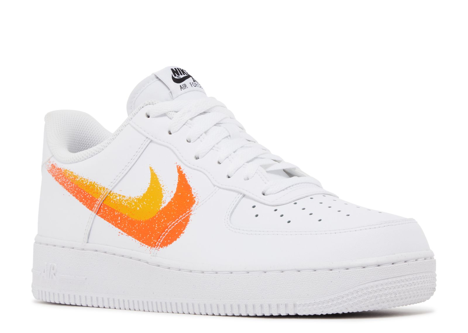 Air Force 1 '07 'Spray Paint Swoosh - Safety Orange'