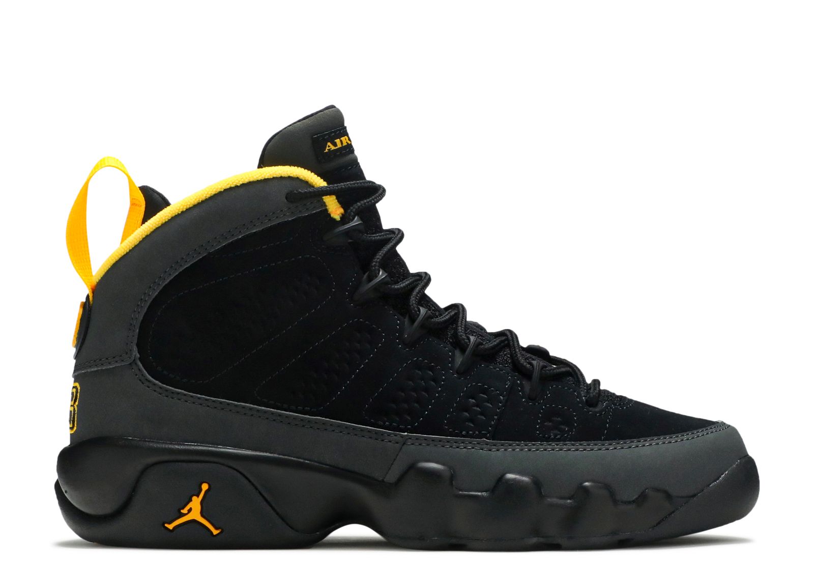 Jordan 9 Retro GS 'Dark Charcoal University Gold'