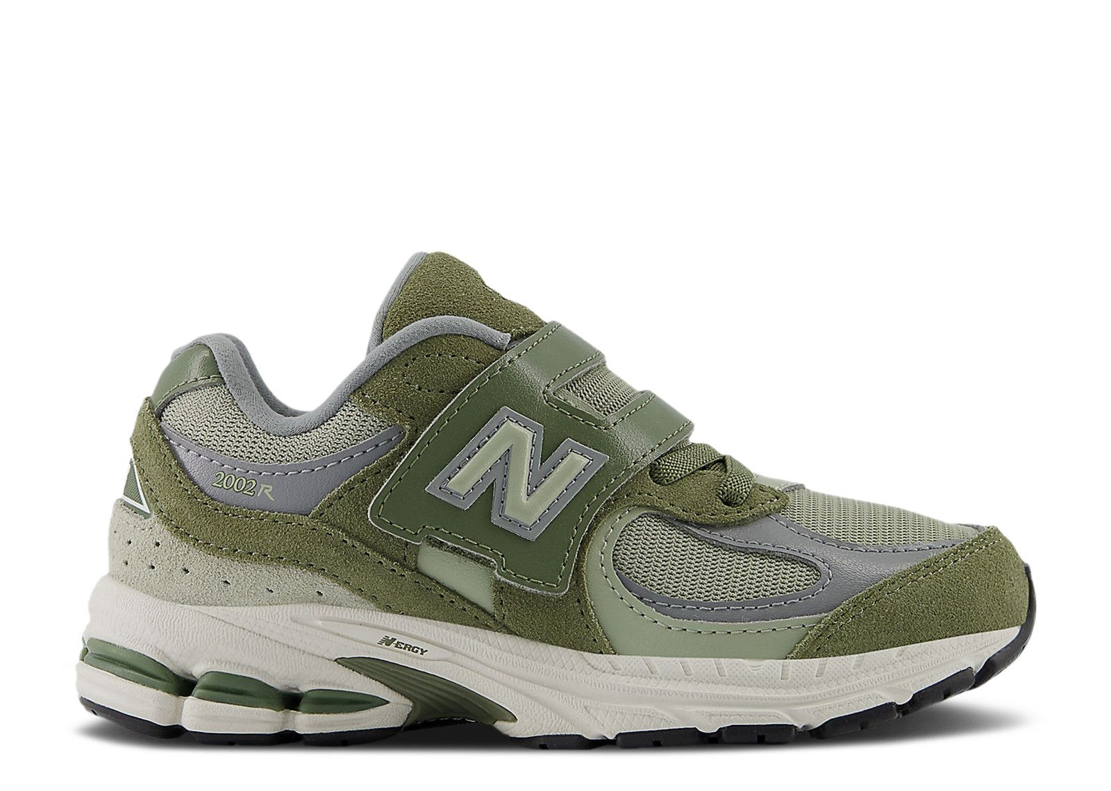 New Balance 2002R Hook & Loop Little Kid Wide 'Dark Olivine'