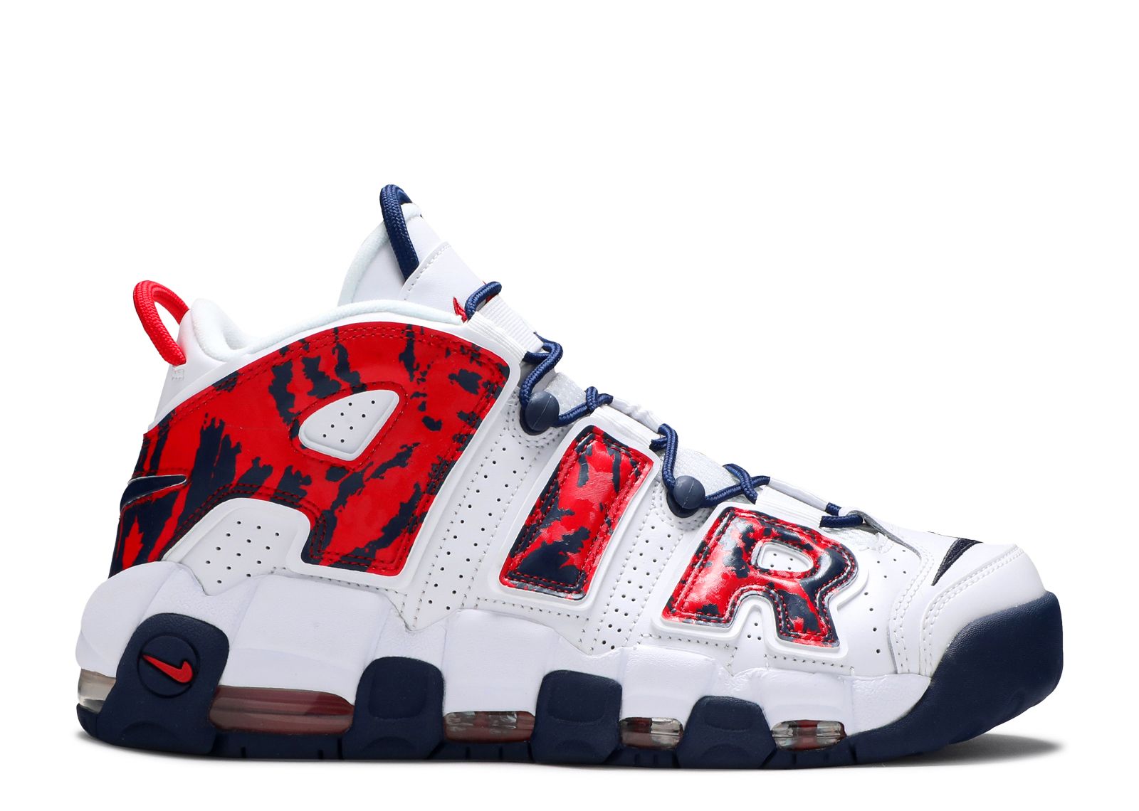 Air More Uptempo 'Red Navy Camo'