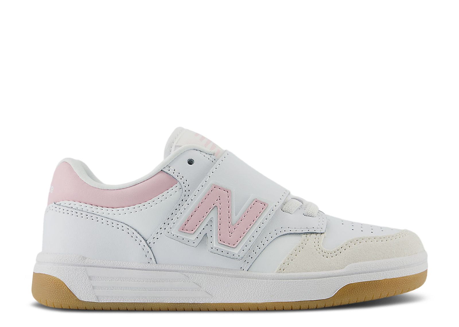 New Balance 480 Hook & Loop Little Kid Wide 'Orb Pink'