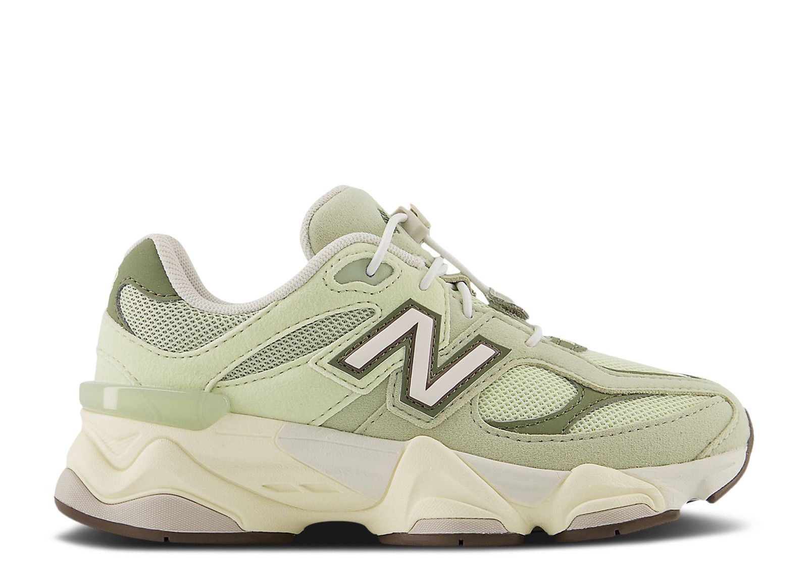 New Balance 9060 Little Kid Wide 'Olivine Lace Toggle'