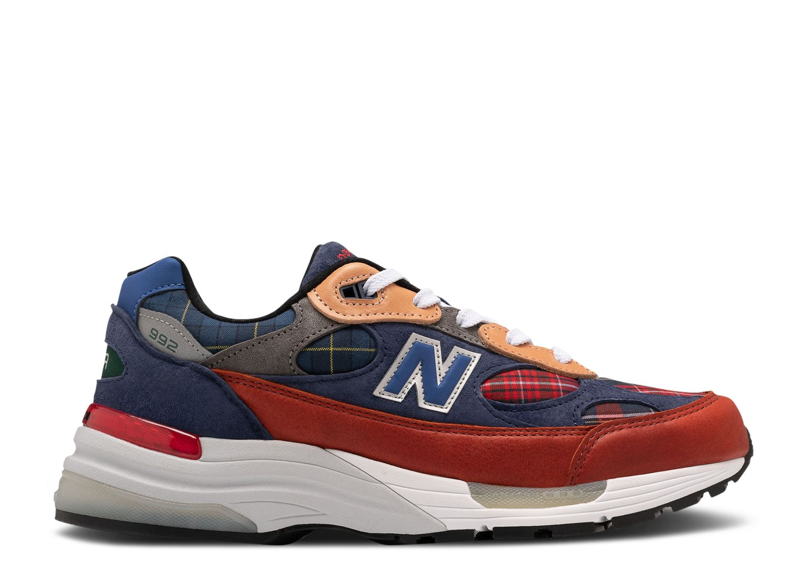 New Balance 992 Made in USA 'Plaid'