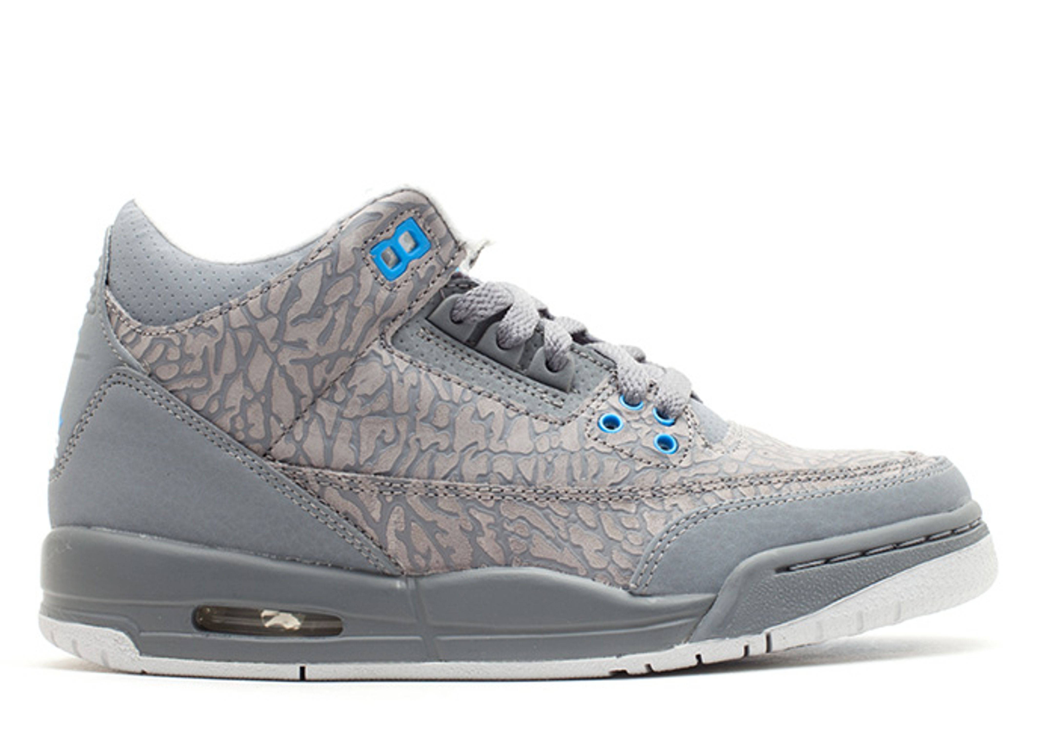 Jordan 3 Retro GS 'Cool Grey Blue Glow'
