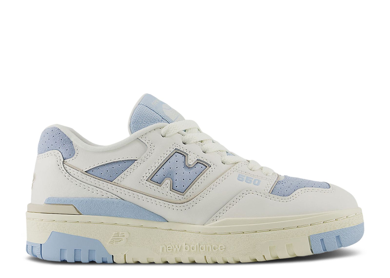 New Balance 550 Big Kid 'Sea Salt Light Chrome Blue'