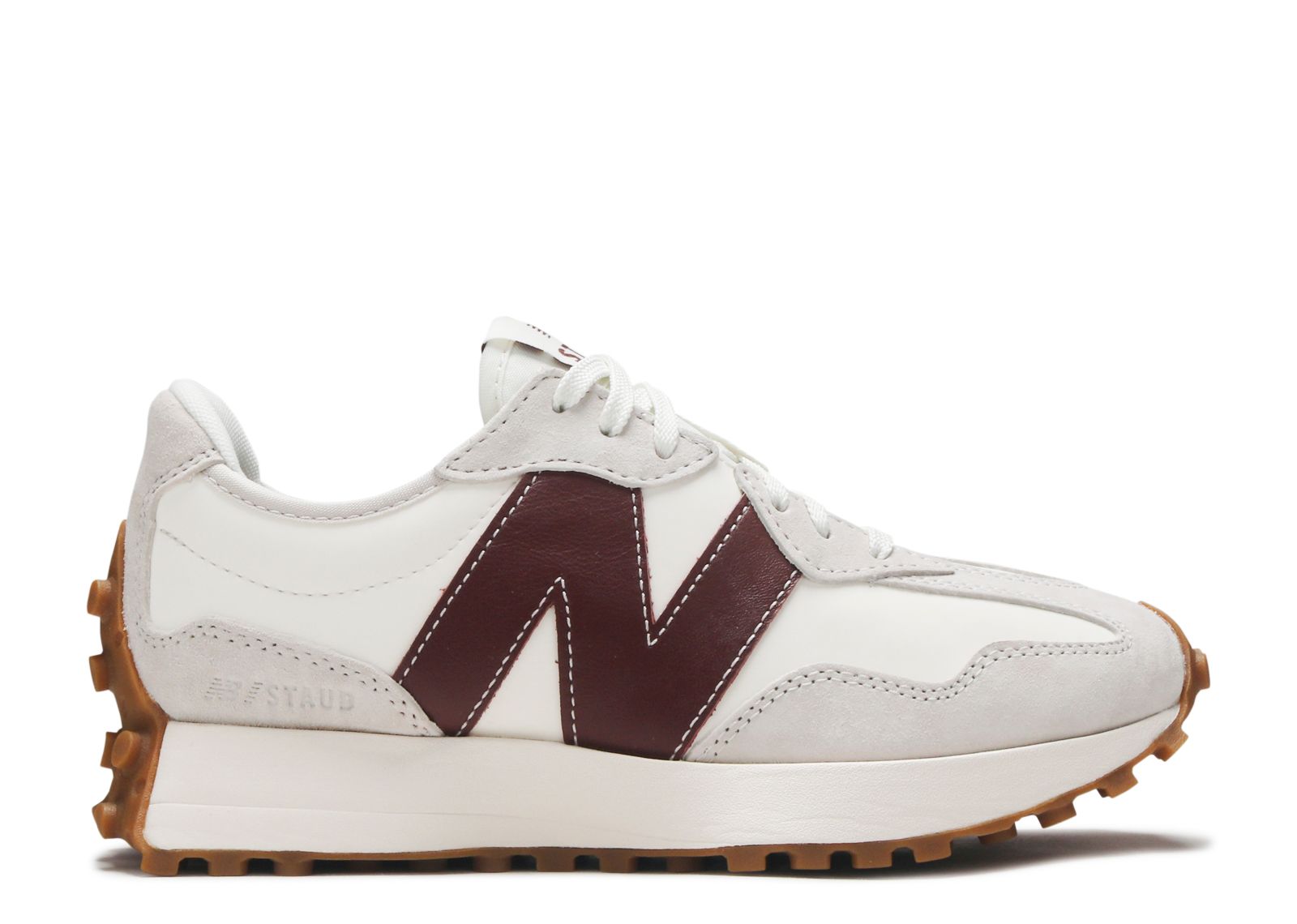 New Balance STAUD x Wmns 327 'Grey Burgundy'