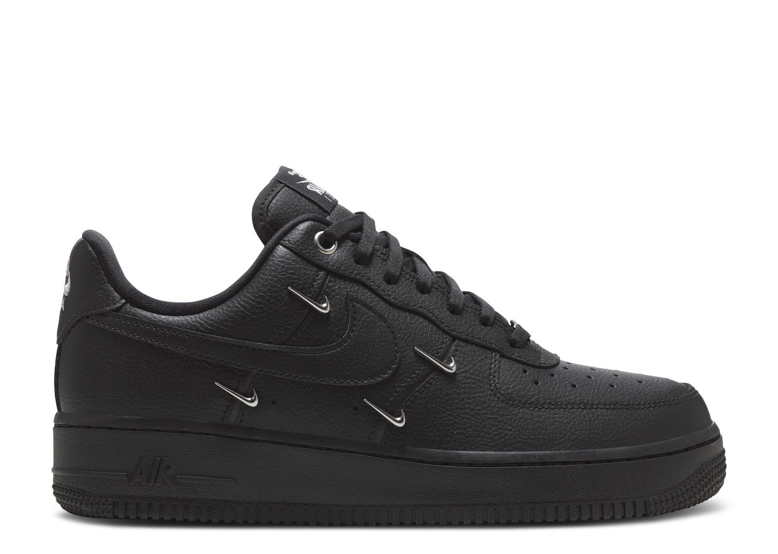 Wmns Air Force 1 '07 LX 'Black Silver Mini Swoosh'