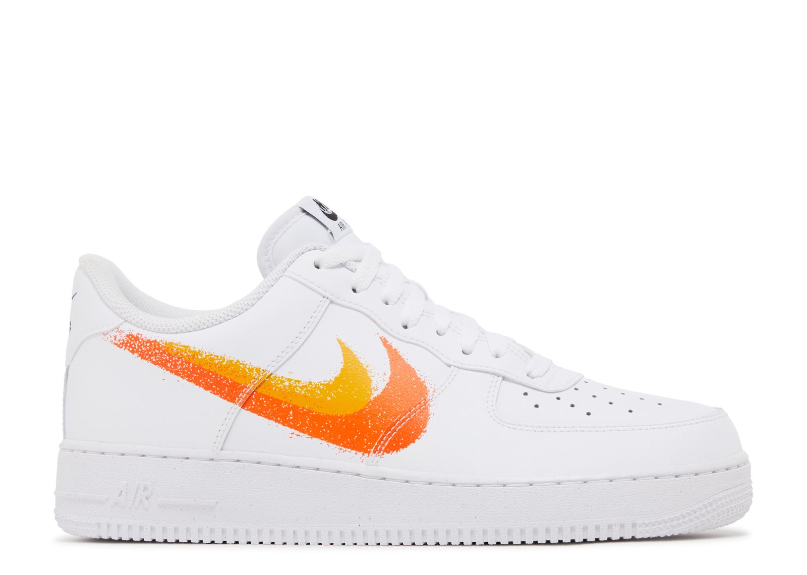 Air Force 1 '07 'Spray Paint Swoosh - Safety Orange'