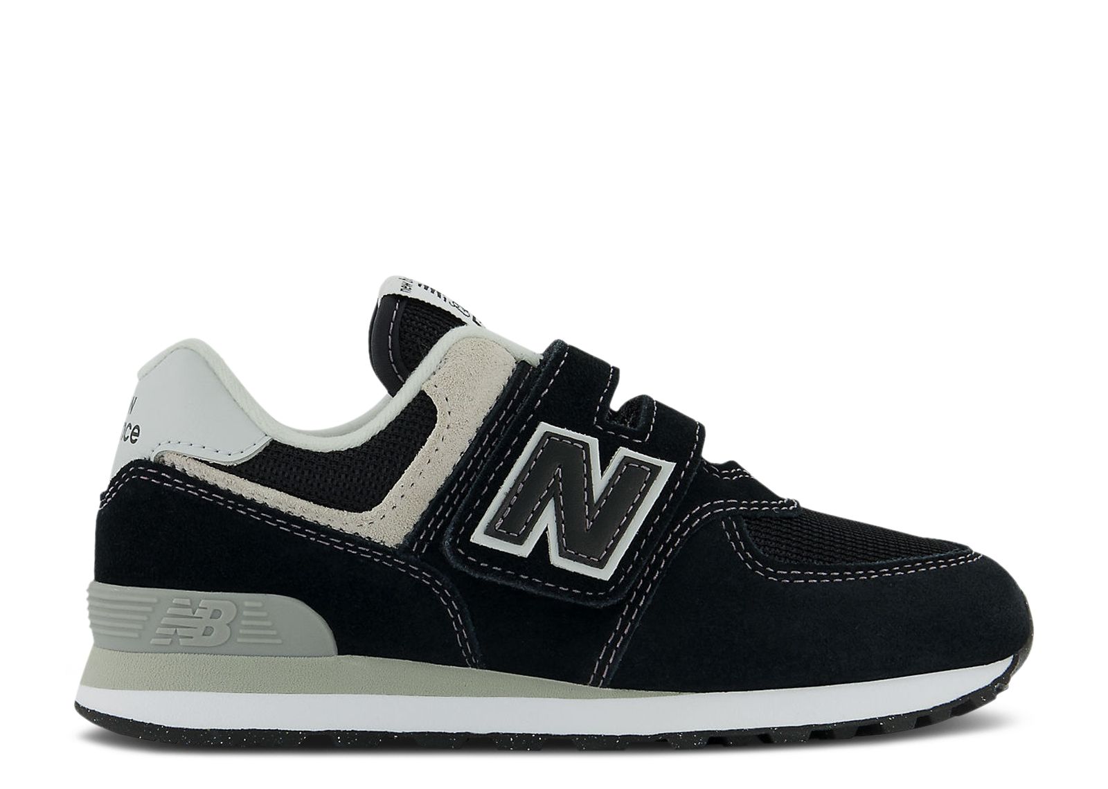New Balance 574 Hook & Loop Little Kid Wide 'Core Pack - Black'