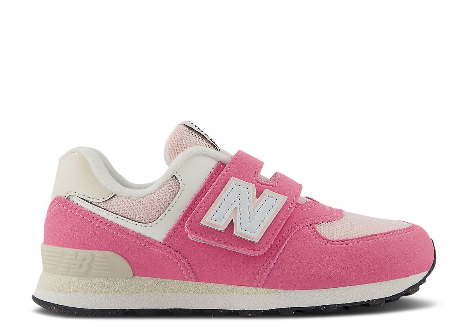New Balance 574 Hook & Loop Little Kid Wide 'Real Pink Linen'