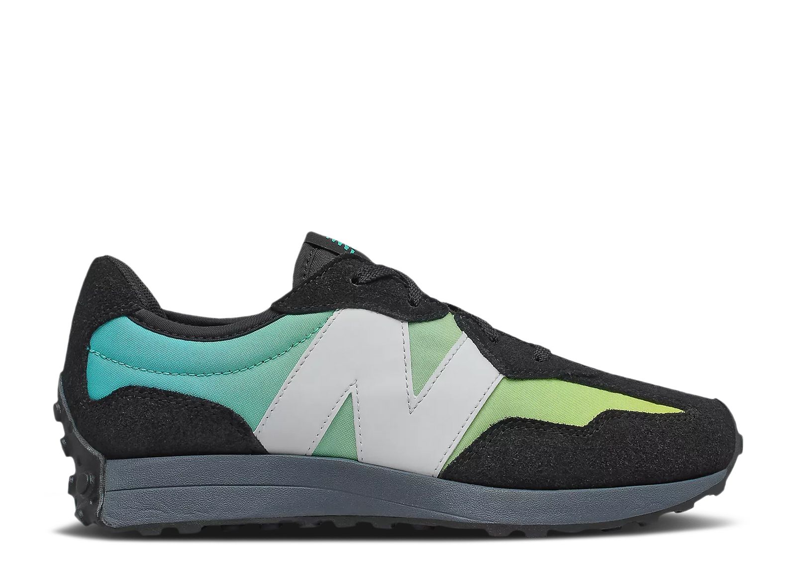 New Balance 327 Big Kid 'Black Summer Jade'