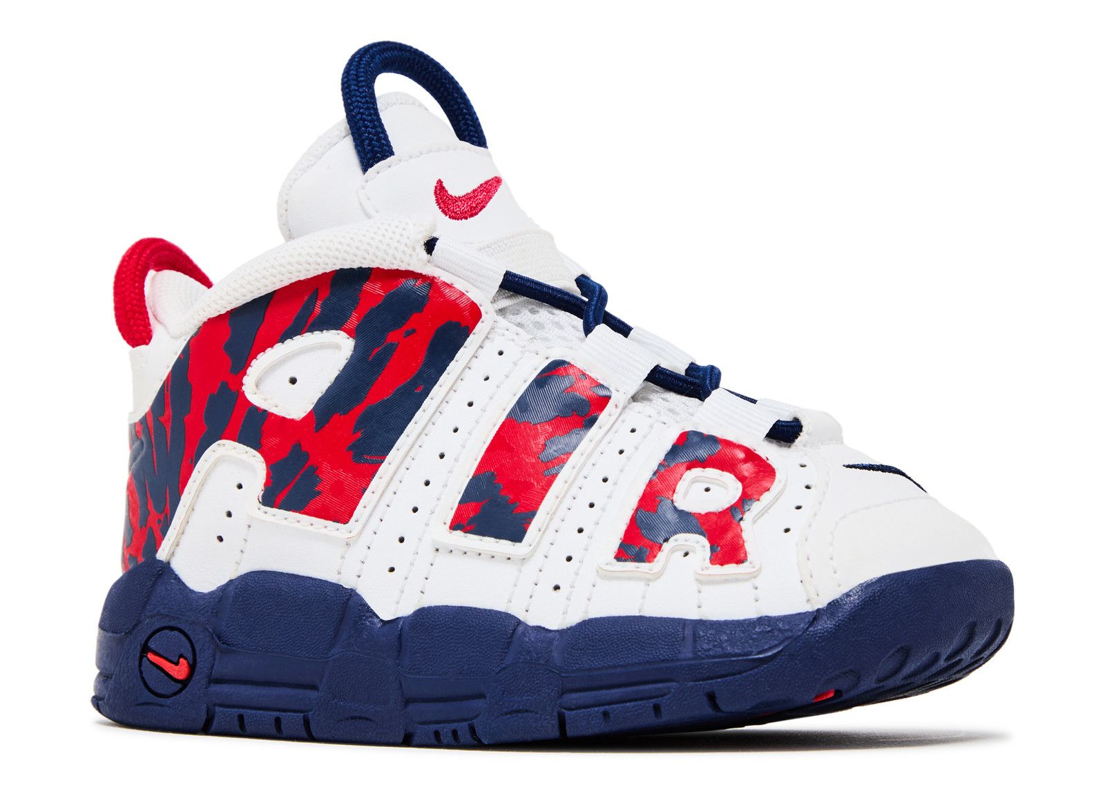 Air More Uptempo TD 'Red Navy Camo'