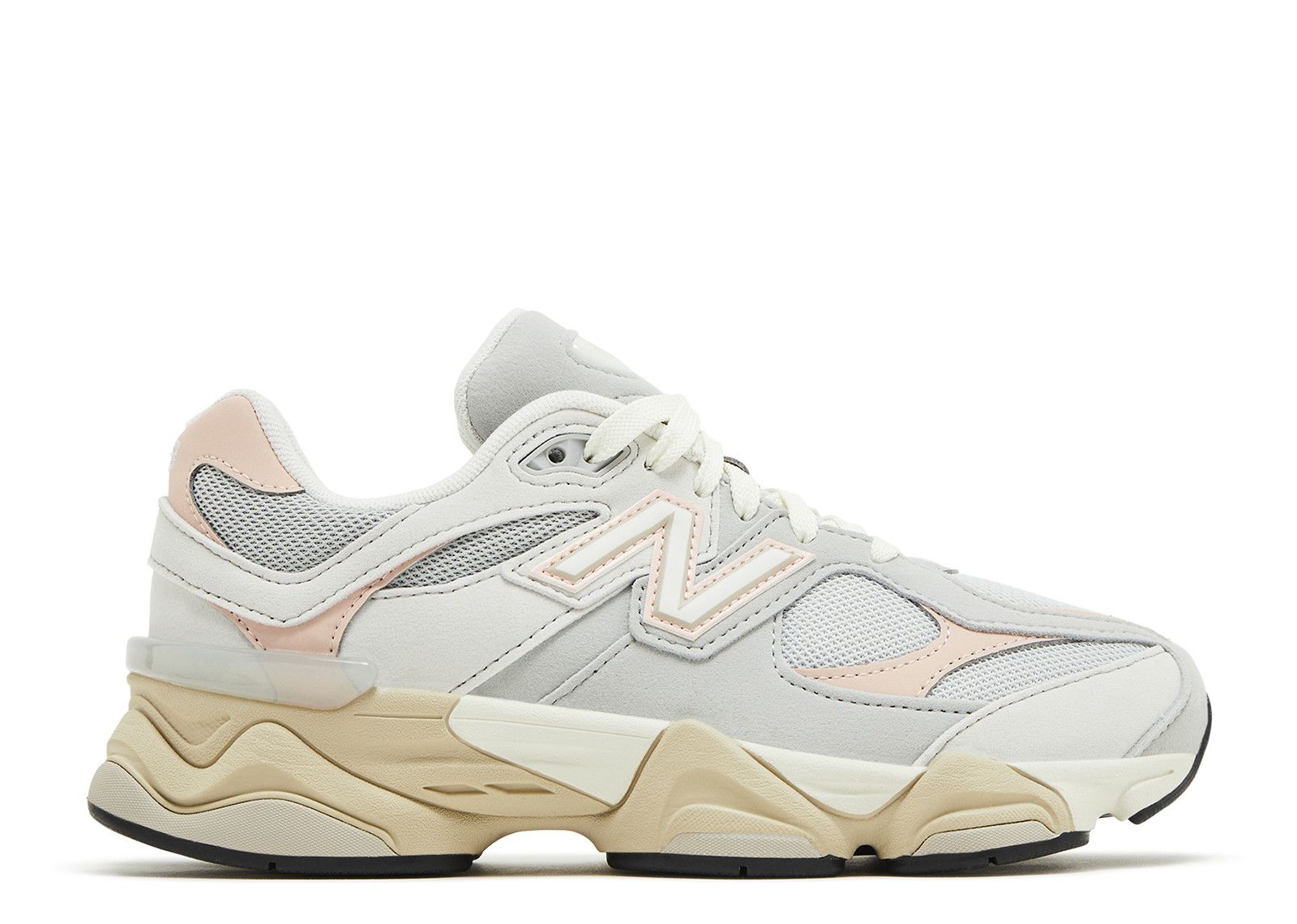 New Balance 9060 Big Kid Wide 'Grey Matter Pink Haze'