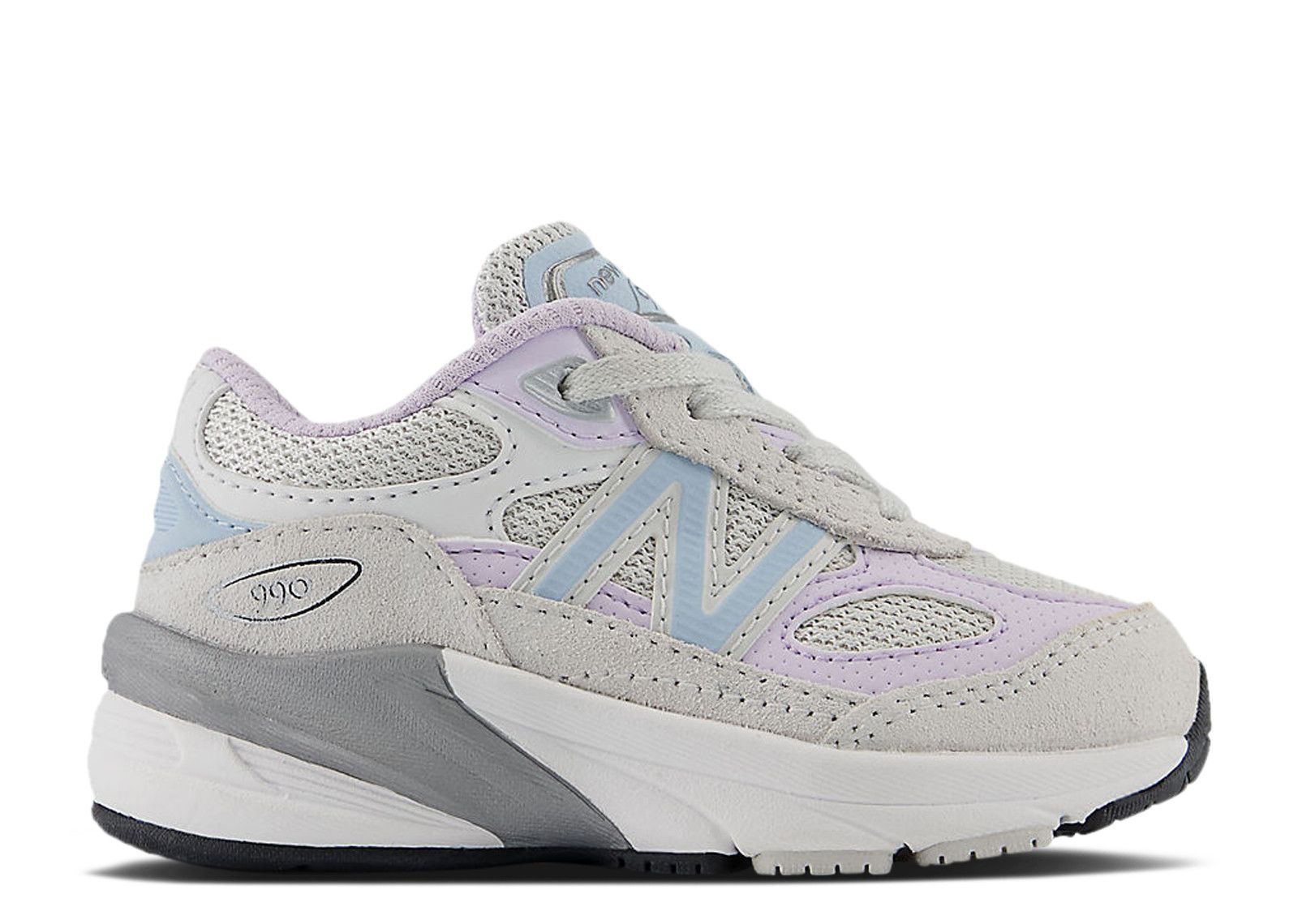 New Balance 990v6 Toddler 'Grey Matter Bright Lavender'