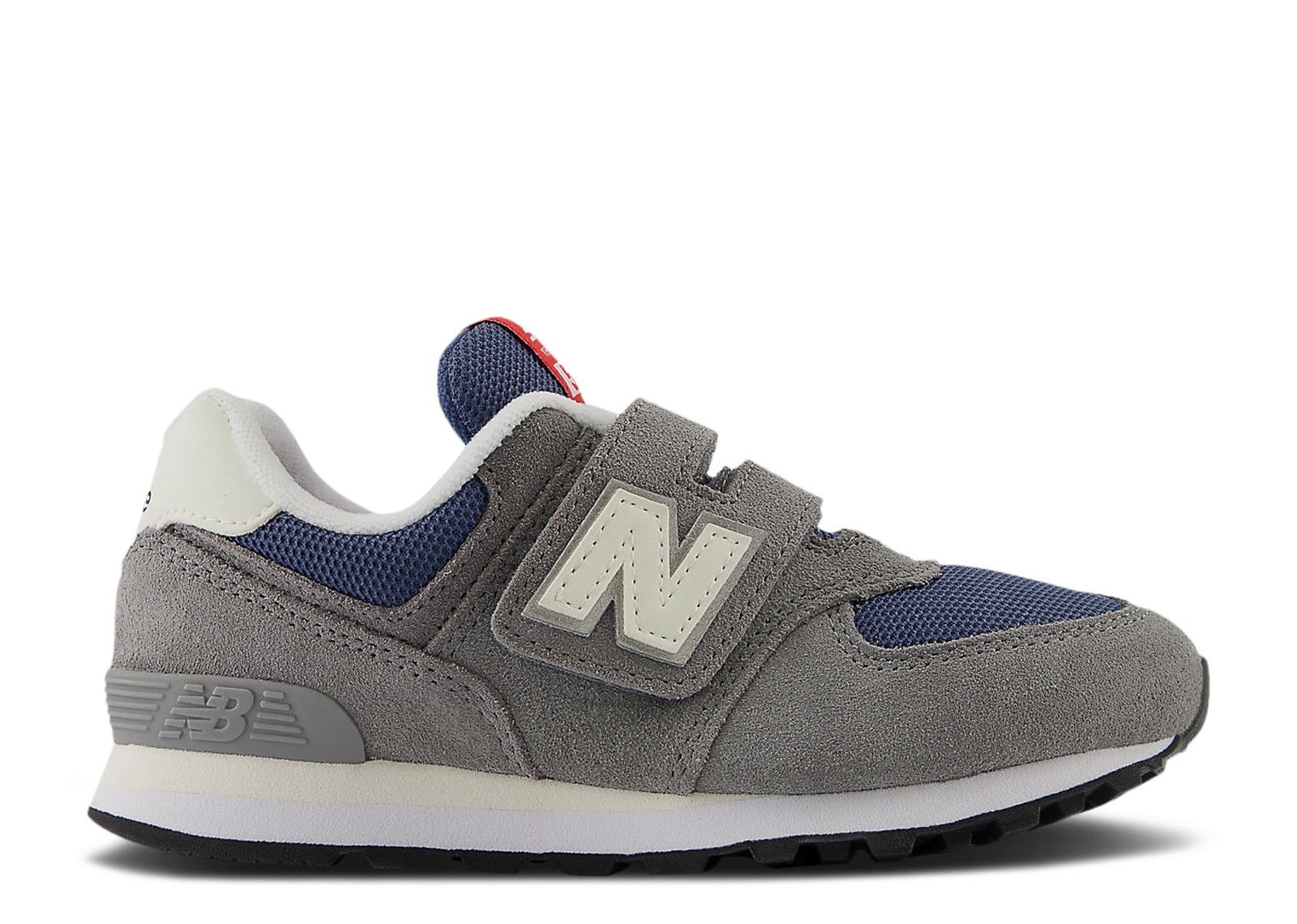 New Balance 574 Hook & Loop Little Kid Wide 'Shadow Grey Vintage Indigo'