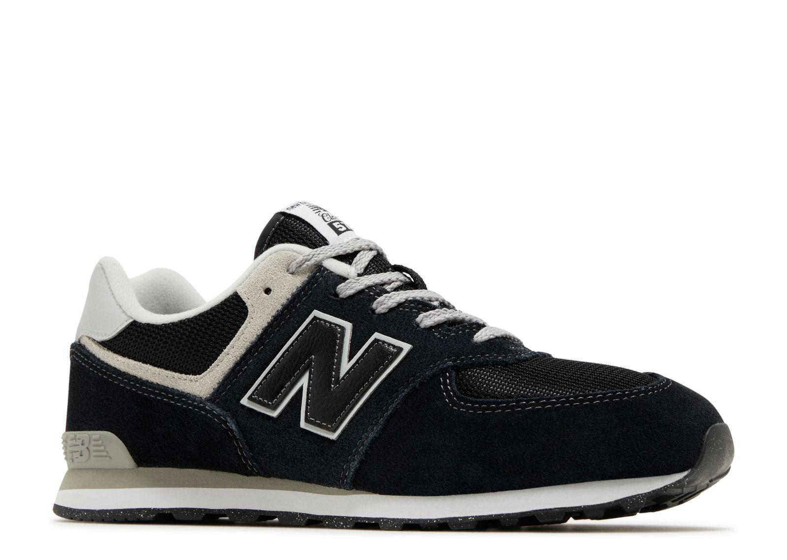 New Balance 574 Big Kid Wide 'Core Pack - Black White'