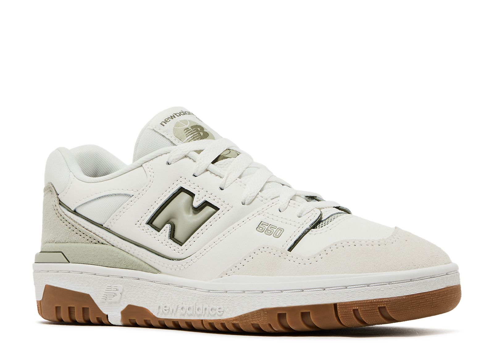New Balance 550 Big Kid 'White Olive Gum'