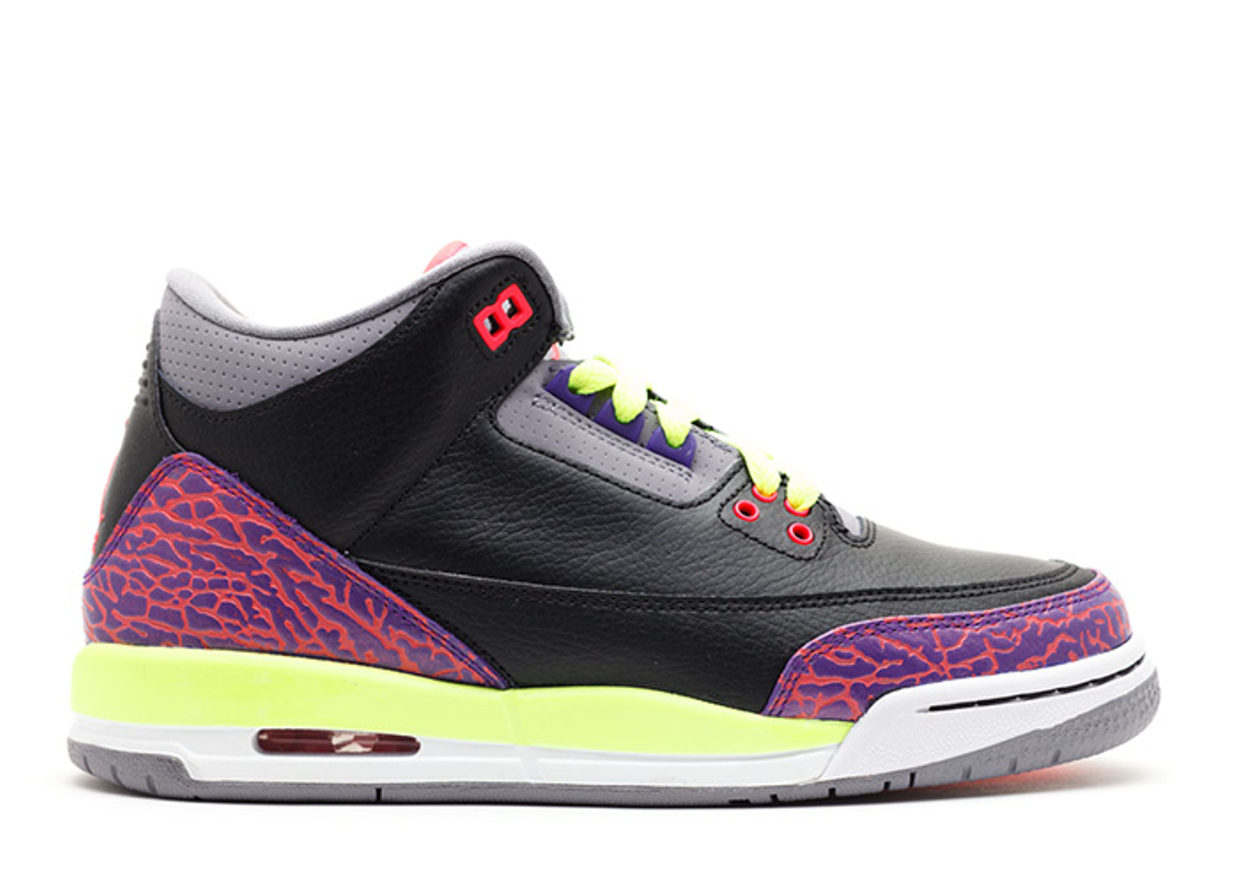 Jordan 3 Retro GS 'Black Atomic Red'
