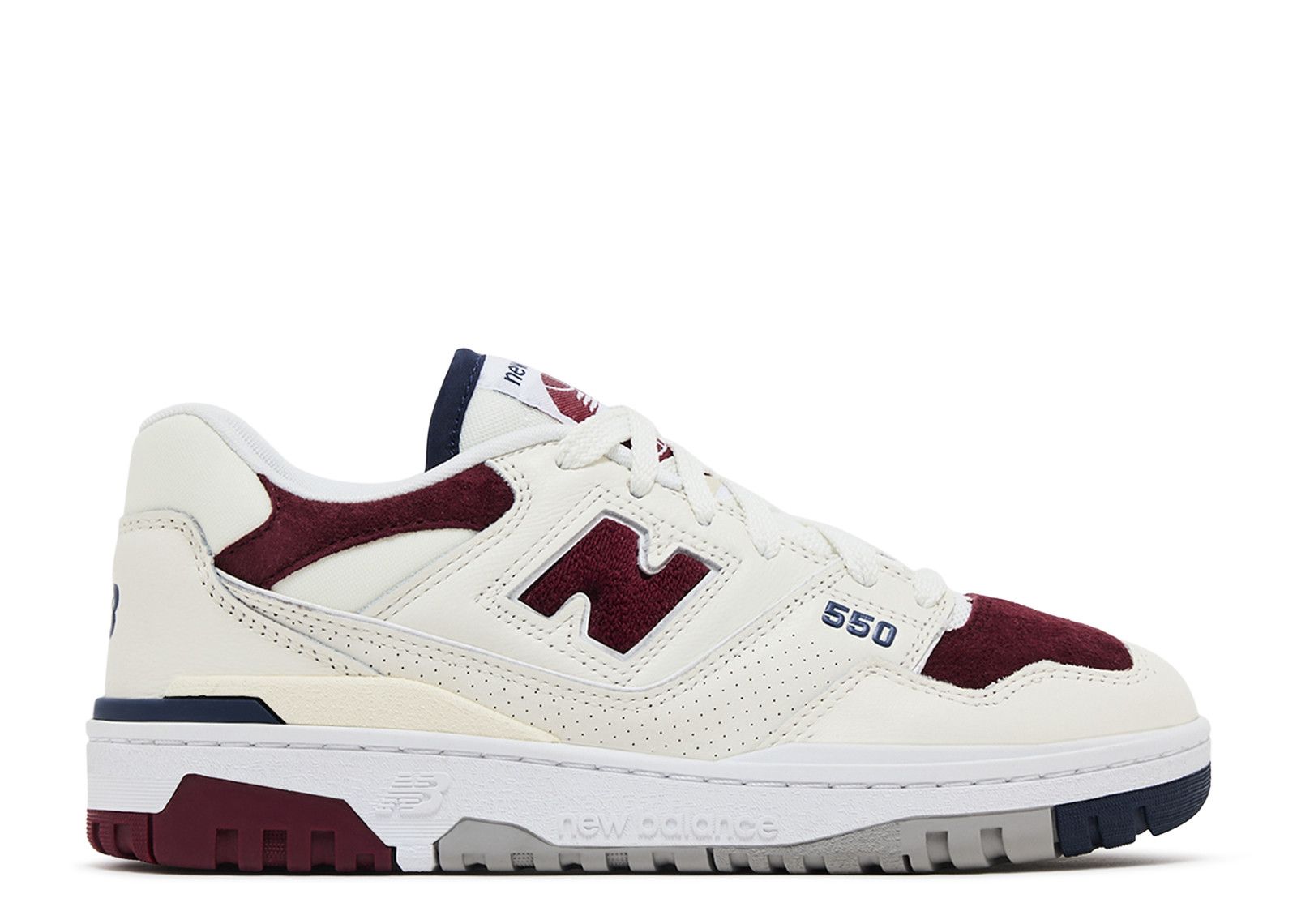 New Balance 550 'Suede Toe Pack - Burgundy Navy'