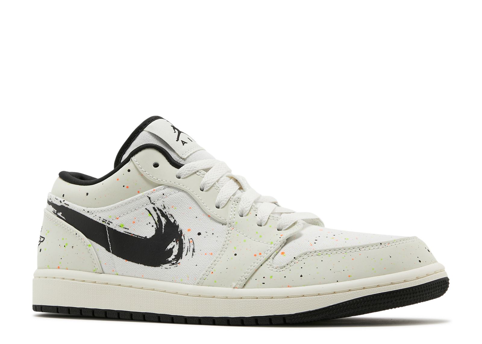 Jordan 1 Low 'Brushstroke Swoosh - Paint Splatter'