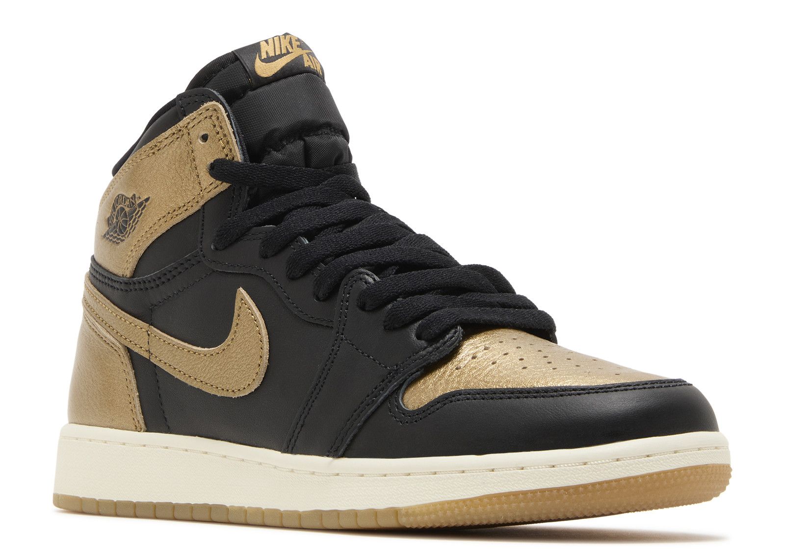 Jordan 1 Retro High OG GS 'Black Metallic Gold'