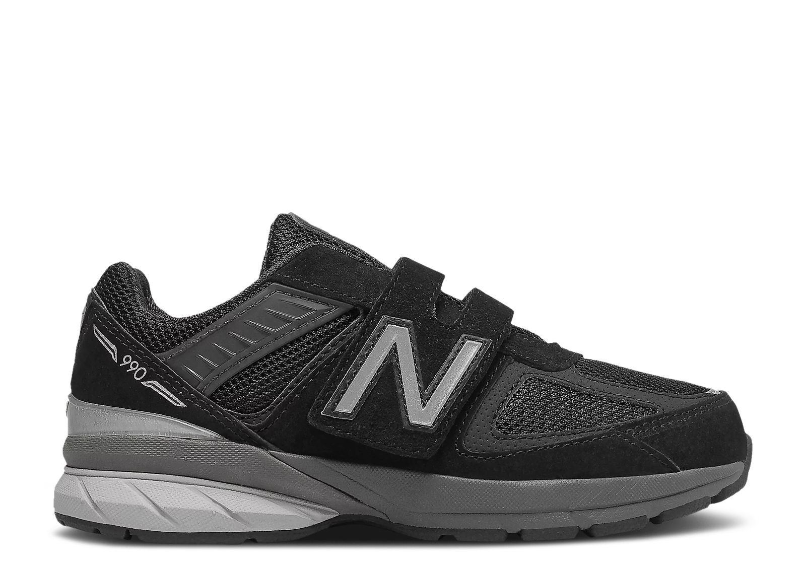 New Balance 990v5 Hook and Loop Little Kid Wide 'Black'