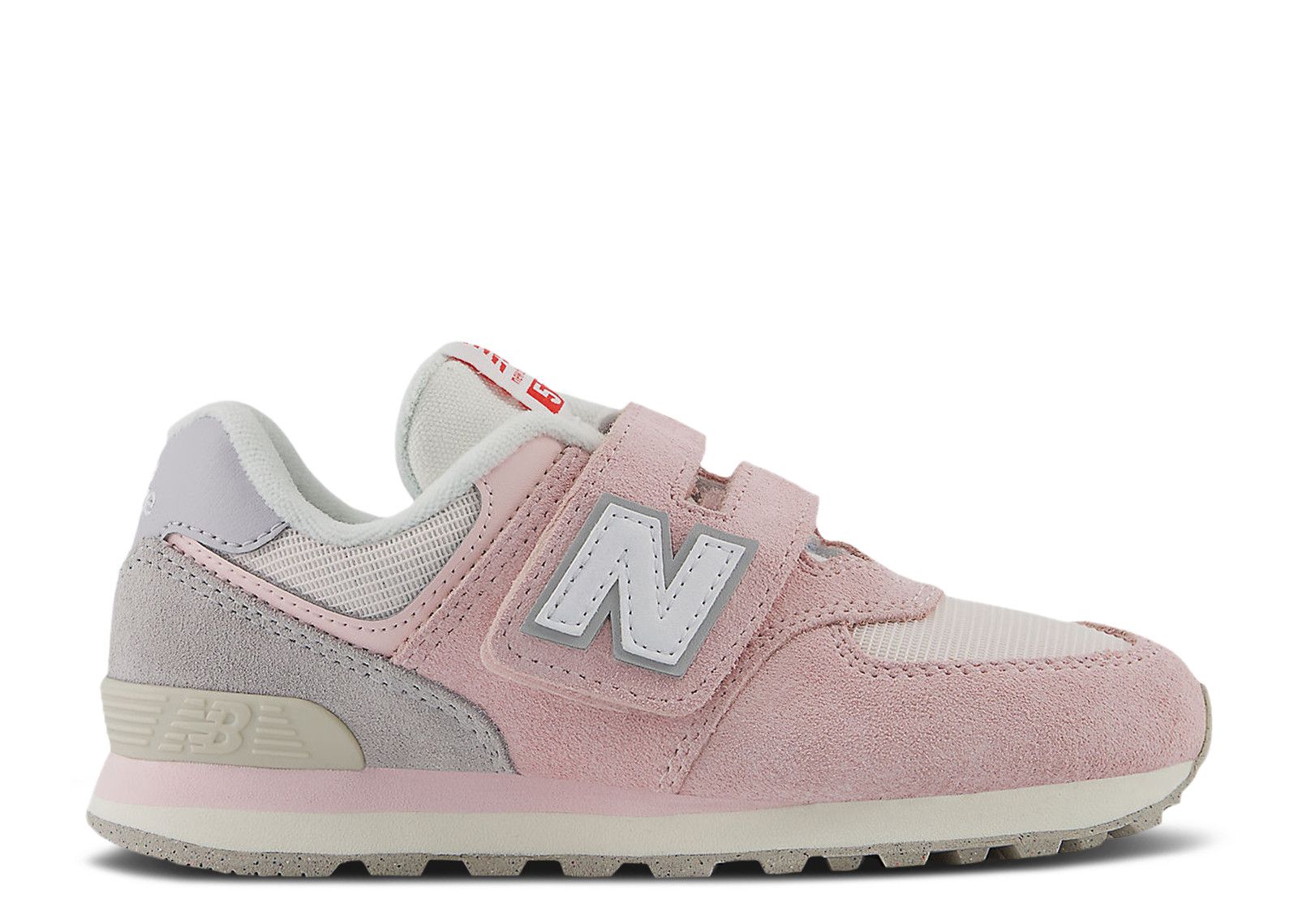 New Balance 574 Hook & Loop Little Kid 'Shell Pink Raincloud'