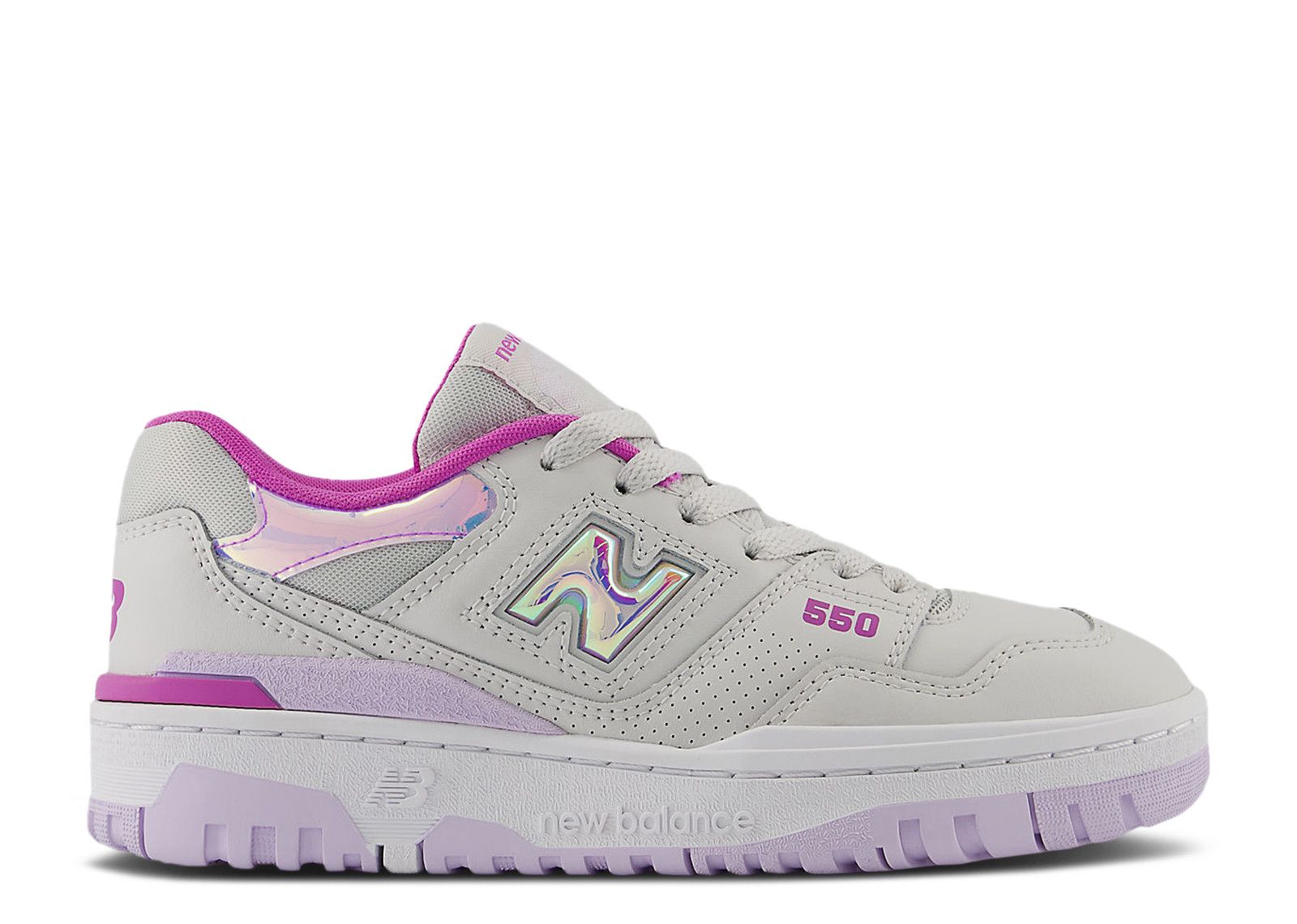 New Balance 550 Big Kid 'Grey Matter Bright Lavender'